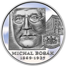 Náhled - 2019 - 10 € - Michal Bosák – 150. výročie narodenia Ag Proof
