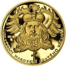 1100. výročie narodenia sv. Václava - zlatá 1 Oz Proof