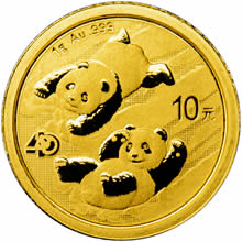 Náhled - Panda 1g Au - Investiční zlatá mince