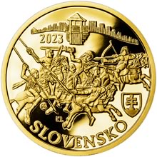 2023 - 100 € - Vznik Samovej ríše - 1400. výročie Au Proof