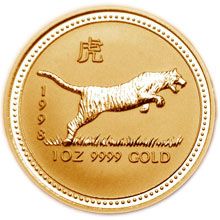Náhled - 1998 Tiger 1 Oz Australian gold coin