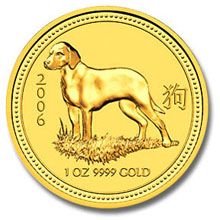 Náhled - 2006 Dog 1 Oz Australian gold coin