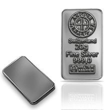 Náhled - Argor Heraeus SA 20 gram Ag - Investiční stříbrný slitek