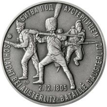 Bitva u Slavkova - 210. výročie striebro patina