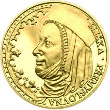 Eliška Premyslovna - 725. výročie narodenia zlato proof
