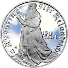 Nevydané mince Jiřího Harcuby - Jiří Melantrich z Aventina 34mm stříbro Proof
