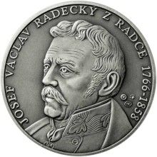 Jan Radecký z Radče - 250. výročie narodenia striebro patina