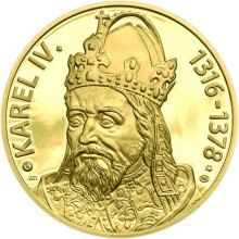 Karel IV., král a císar - 700. výročie narodenia zlato b.k.