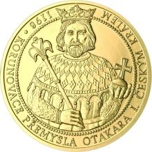 Korunovace Premysla Otakara I. českým králem - zlato Proof