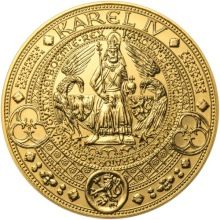 Nejkrásnější medailón II. Královská pečeť - 1 kg Au b.k.