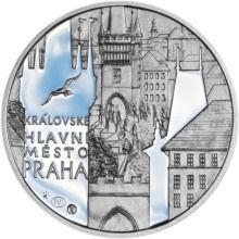 Královské hlavní město Praha - striebro 28 mm Proof