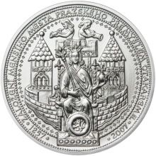 750 let od založení Menšího Města pražského Přemyslem Otakarem II. - stříbro b.k.