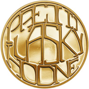 Náhled Averznej strany - Ryzí přání LÁSKA - velká zlatá medaile 1 Oz