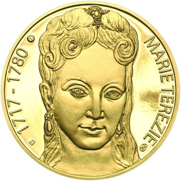 Náhled Averznej strany - Marie Terezie - 300. výročí narození zlato proof