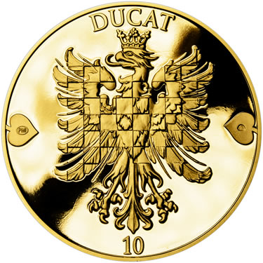 Náhled Reverzní strany - 2018 - Proof - Moravská orlice - 10 dukát Au