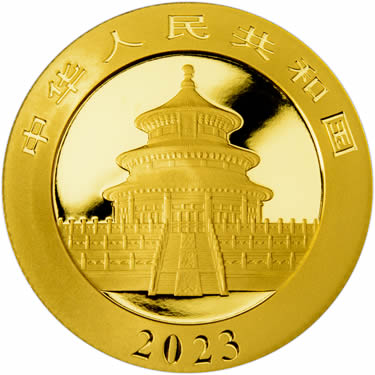 Náhled Reverznej strany - Panda 8g Au - Investiční zlatá mince