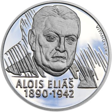 Náhled Averzní strany - Alois Eliáš - 28 mm stříbro b.k.