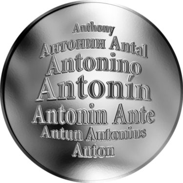 Náhled Averzní strany - Česká jména - Antonín - stříbrná medaile