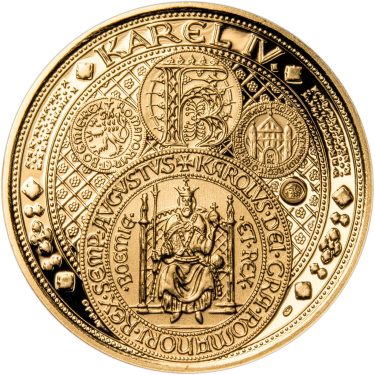 Náhled Averznej strany - Sada zlatého dukátu a stříbrného odražku NM III. Císař a král - proof