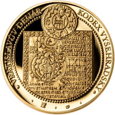 Náhled Reverznej strany - Sada zlatého dukátu a stříbrného odražku Korunovace Vratislava II. - proof