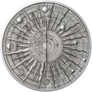 Náhled Reverznej strany - Galileo Galilei - 450. výročí narození stříbro patina