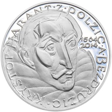 Náhled Averznej strany - Nevydané mince Jiřího Harcuby - Kryštof Harant z Polžic a Bezdružic 34mm stříbro Proof