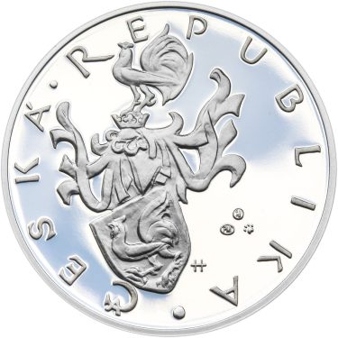 Náhled Reverznej strany - Nevydané mince Jiřího Harcuby - Kryštof Harant z Polžic a Bezdružic 34mm stříbro Proof