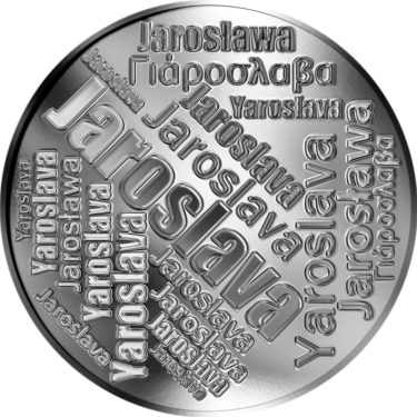 Náhled Averznej strany - Česká jména - Jaroslava - velká stříbrná medaile 1 Oz
