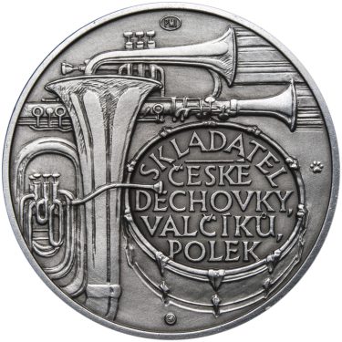 Náhled Reverznej strany - Karel Valdauf - 100. výročí narození Ag patina