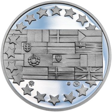 Náhled Reverznej strany - Svoboda, Rovnost, Bratrství II. - sada tří stříbrných medailí Proof