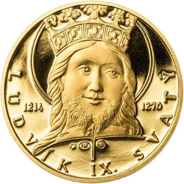 Náhled Averznej strany - Ludvík IX. Francouzský - 800. výročí narození zlato b.k.