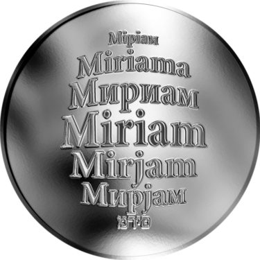 Náhled Averzní strany - Česká jména - Miriam - stříbrná medaile
