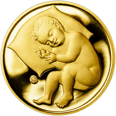 Náhled Reverznej strany - 2023 - Dukát k narodeniu dieťaťa