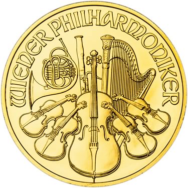 Náhled Averznej strany - Wiener Philharmoniker  1 Oz - Investiční zlatá mince