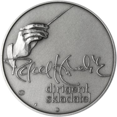 Náhled Reverznej strany - Rafael Kubelík - 100. výročí narození stříbro patina