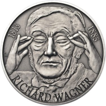 Náhled Averznej strany - Richard Wagner - 200. výročí narození Ag patina