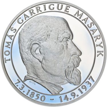 Náhled Averznej strany - 70 let od úmrtí Tomáše Garrigue Masaryka - stříbro Proof