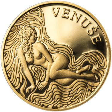 Náhled Averznej strany - Venuše 25 mm zlato Proof