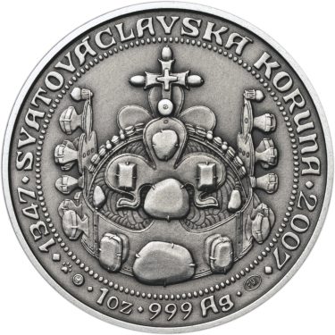 Náhled Reverzní strany - 660 let od Korunovace Karla IV. českým králem - Ag patina