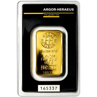 Náhled Averznej strany - Argor Heraeus SA 1 Oz Kinebar TM - Investiční zlatý slitek