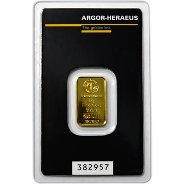 Náhled Averznej strany - Argor-Heraeus SA 5 gram - KINEBAR - Investiční zlatý slitek