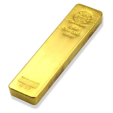 Náhled Reverznej strany - Argor Heraeus SA 5000 gramů - Investiční zlatý slitek